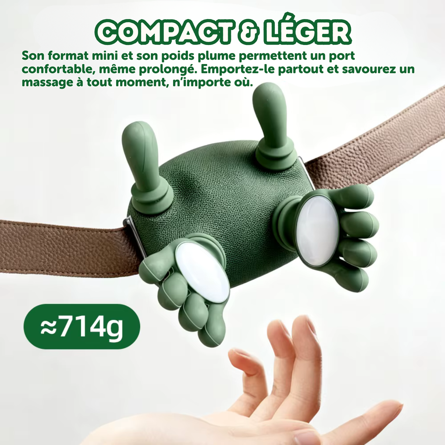 Masseur Cervical Shiatsu Pro – Pression & Chaleur (Effet "Mains Réelles")